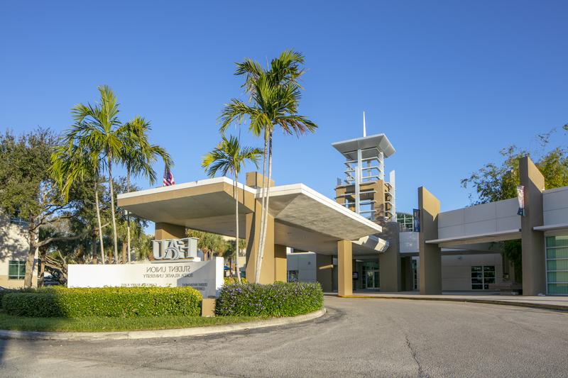 Wide outside shot of the Student Union